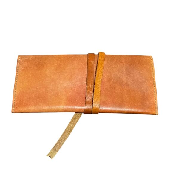 Top Grain Genuine Handmade Leather Pencil Case Pouch by Made in Rye - Picture 2 of 8